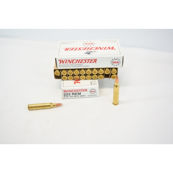 40 Rounds Winchester 223 Rem Ammunition