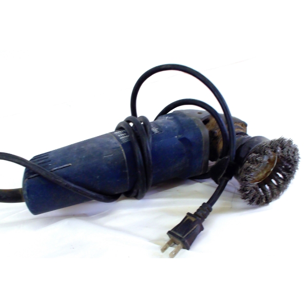 Mastercraft Electric Angle Grinder w/ Wire Brush Wheel