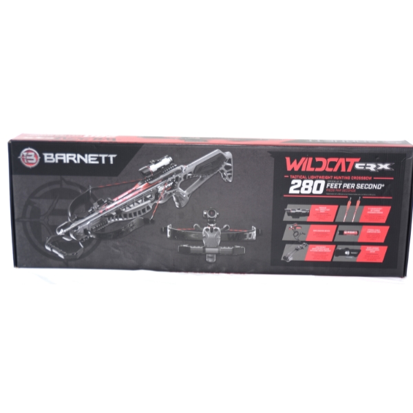 Barnett Wildcat CRX Recurve Light Weight Tactical Crossbow Package W/ Premium Red/Green 3 Dot sight 