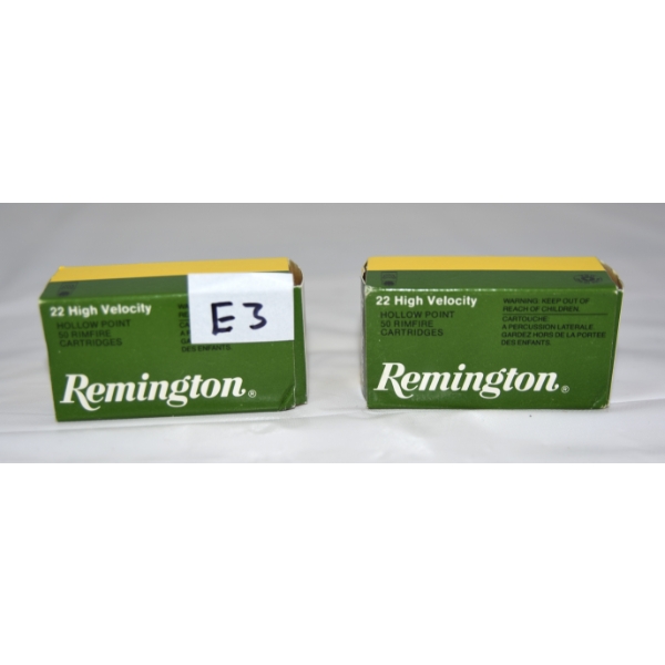 50 Rounds Remington 22 LR Hollow Point Ammunition
