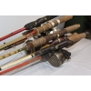 Image 3 : Box Lot of Older 7 Fishing Poles in Various Lengths and Reels 