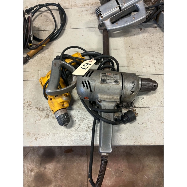 Vintage Skil Heavy Duty Drill & DeWalt 3/8" VSR Drill