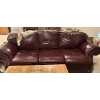 Image 1 : Burgundy Leather Couch 