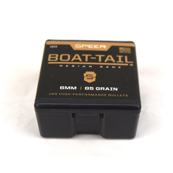 100 Pieces Speer Boat-Tail 6mm 85gr Bullets 