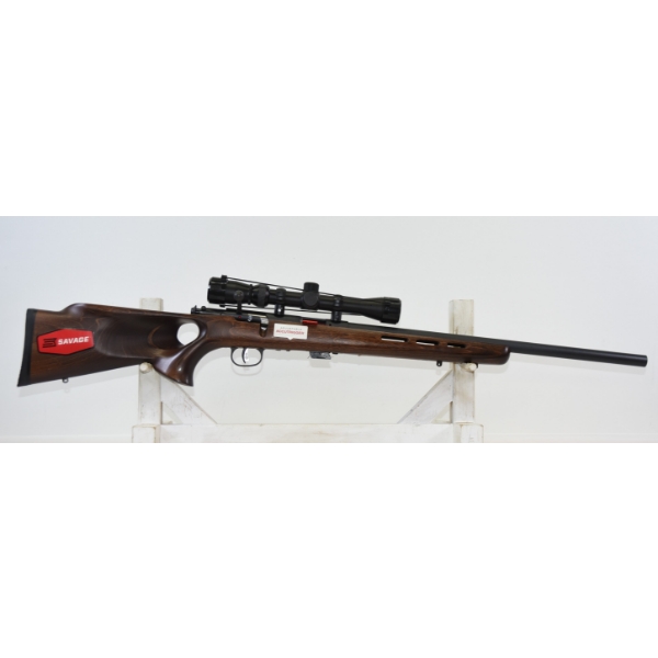 Savage Mark II Bolt Action .22 LR Caliber Heavy Barrel Accu-Trigger Rifle With Scope