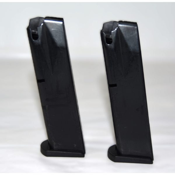 2 Beretta Mod 92 9mm Magazines plugged to 10