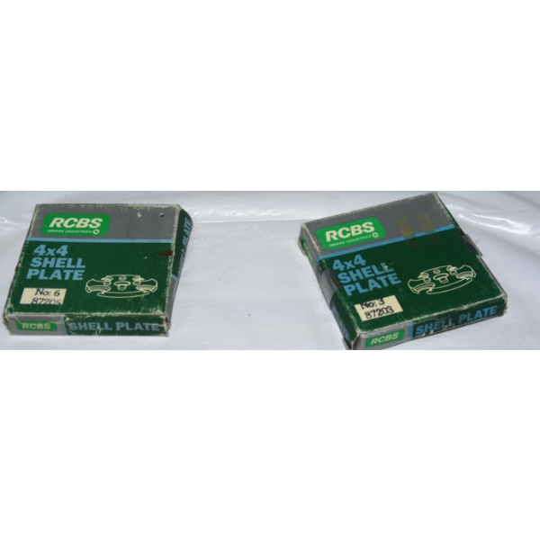 1 RCBS 87206 #6 4x4 Shell plate & 1 RCBS 87203 #3 4x4 Shell plate