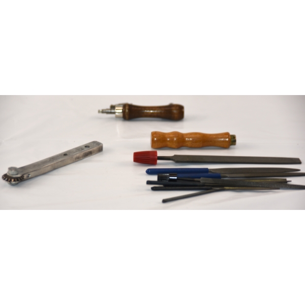 Box Lot Small Tool Files ,  Primer Pocket Cleaners & Leather Tool