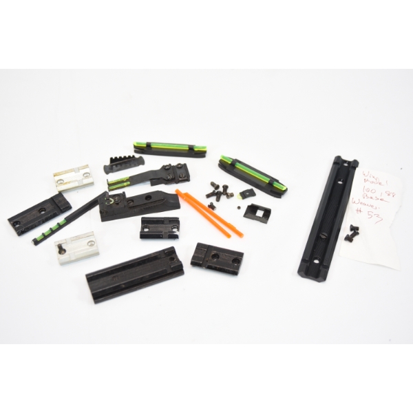 Box Lot Assorted Brands Sights & Bases For Assorted Makes Of Rifles & Shotguns