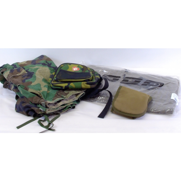 Box Lot Dog Backpack, Camo Combat Pants & More