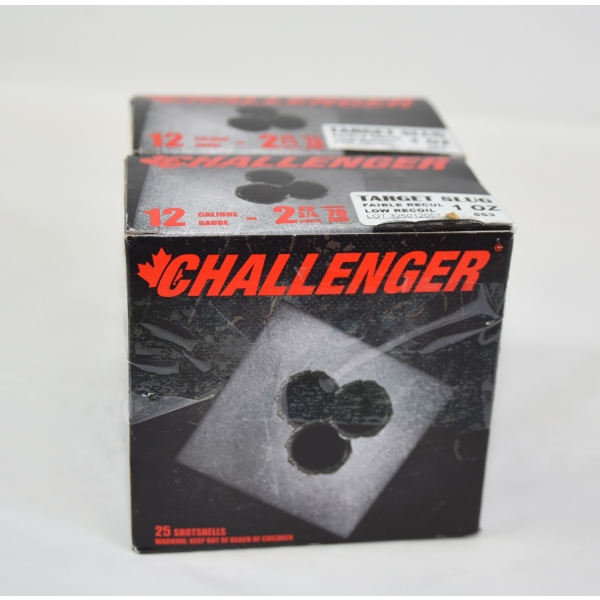 50 Rounds Challenger 12 Gauge 2 3/4" Target Slugs