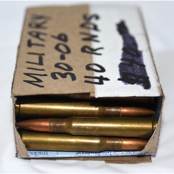 Approximately 40 Rounds Military 30-06 Ammunition 