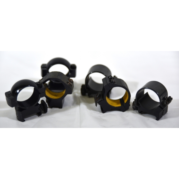 3 Sets of 1" Scope Rings for Weaver Bases 