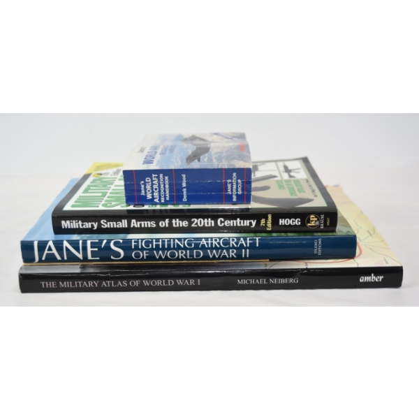 Box Lot Assorted Military Related Subject Books - Excellent Condition