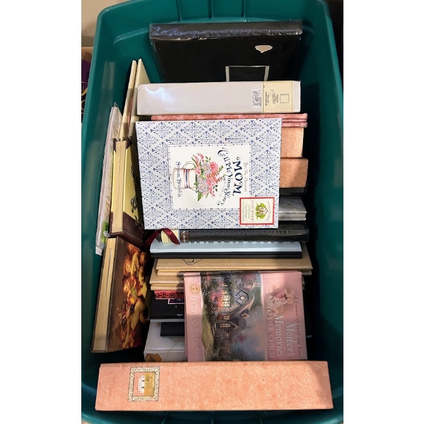Large Lot of Photo Albums In Tote