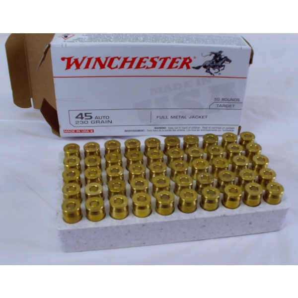 50 Rounds Winchester Auto 230 Grain Ammunition 