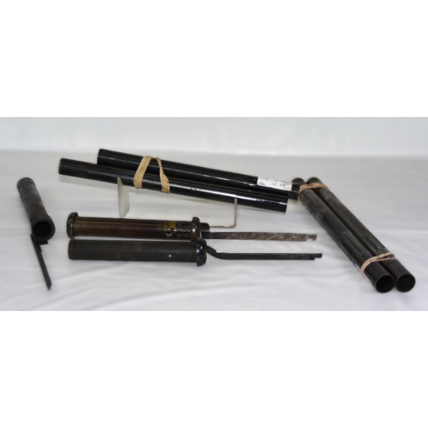 4 Shotgun Magazine Tubes & 3- Shotgun Pump Slide Arms