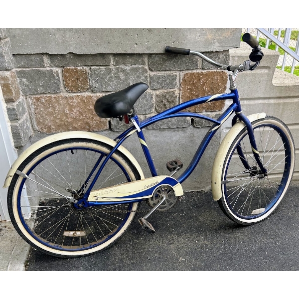 Blue & White Huffy Cranbrook Bicycle