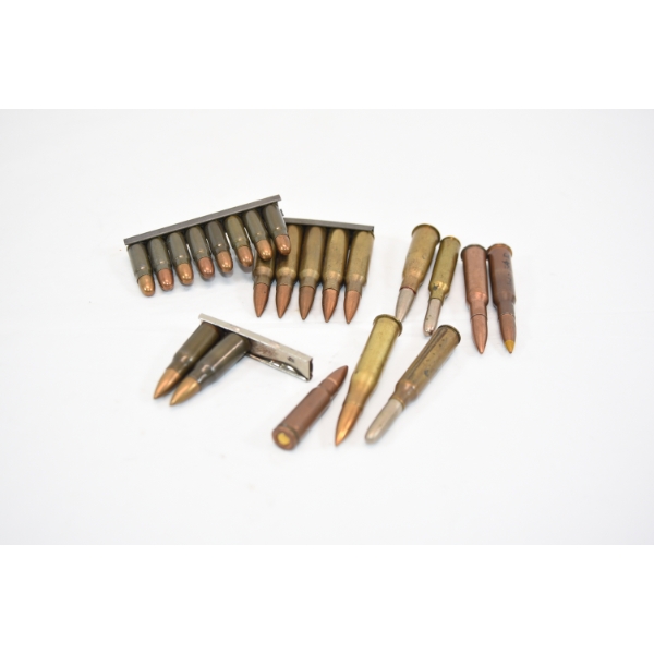 22 Rounds Assorted Surplus Brands & Caliber Ammunition 