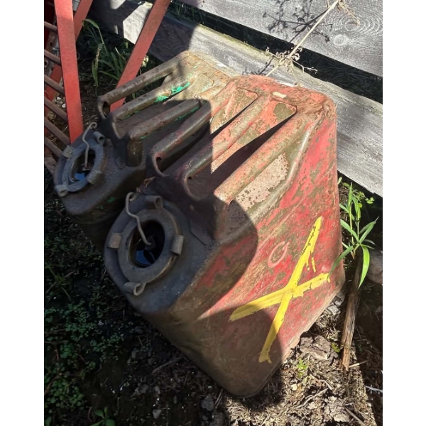 Vintage Military-Style Steel Jerry Cans, 5 Gal / 20 L