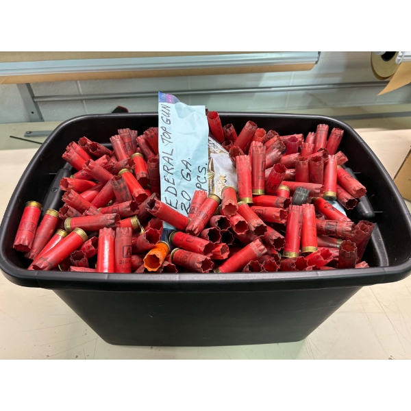 8kg Bin of Assorted Brand 12 Gauge & 20 Gauge Hulls 
