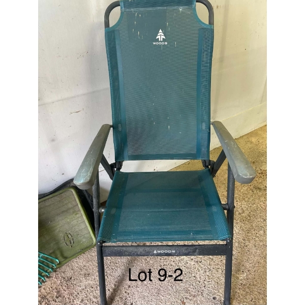 Assorted Gardening Supplies & Lawn Chair 