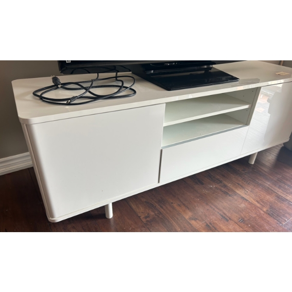 White TV Stand 