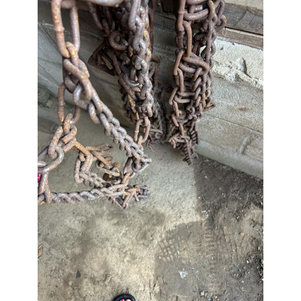 Pair of Vintage Tractor Tire Chains for Farmall A