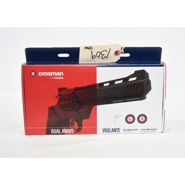 Crosman Vigilante Dual Ammo Revolver .177 Caliber With Box & Manual - 435 FPS