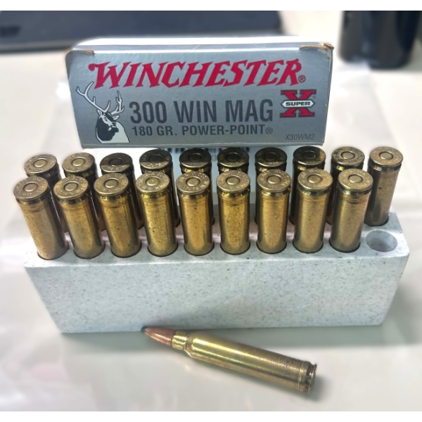 20 Rounds Winchester Super X 300 Win. Mag. 180gr. Power Point Ammunition