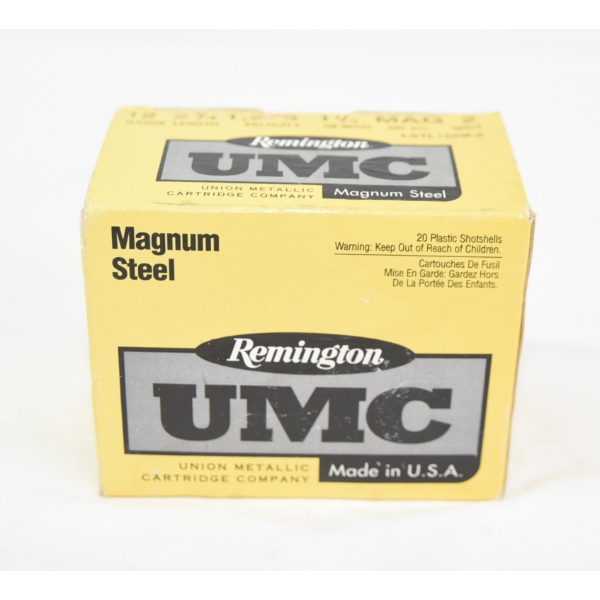20 Rounds Remington UMC 12 Gauge 2 3/4" #2 Shot Ammunition