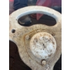 Image 2 : Vintage Cast Iron 3-Spoke Wheel Hub / Centre with Bearing Cap, Possibly IH