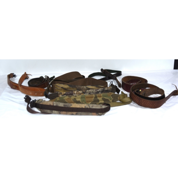 Box Lot Leather & Camo Slings
