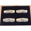 Image 2 : 4 Canadian Wildlife Federation Collector Knives In Wooden Display Case