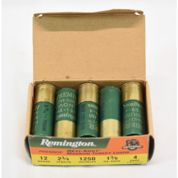 10 Rounds Remington Hevi-Shot 12 Gauge 2 3/4" #4 Shot Ammunition