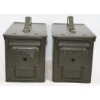 Image 4 : 2 Military Style Steel Ammunition Cans