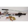 Image 3 : Bucket of Ice Fishing Poles and Reels 