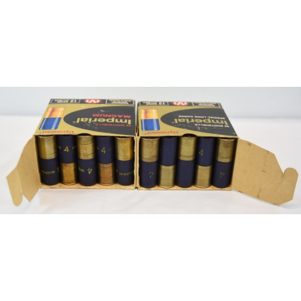 50 Rds. Imperial 12ga. 2-3/4" #4 Shot Ammunition 