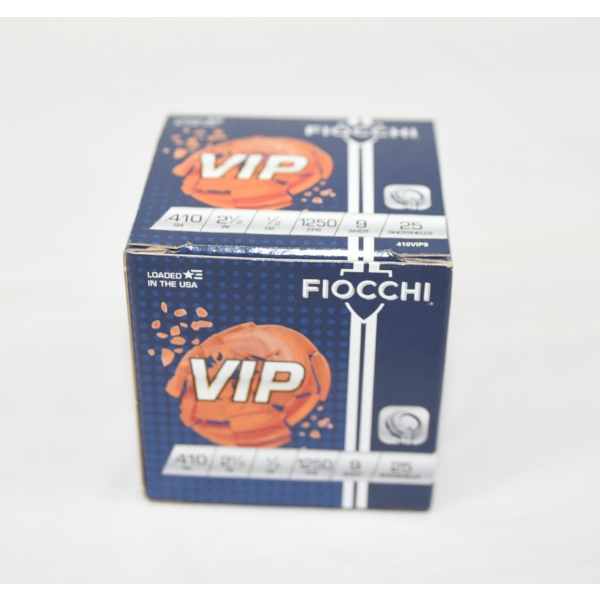 25 Rounds Fiocchi VIP 410 Gauge 2 1/2" Ammunition