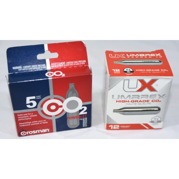 12 Umarek High Grade CO2 12 Gauge  &  3 Crossman 12 Gauge 