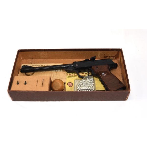 Walther Model LP53 Single Shot .177 Pellet Handgun With Box