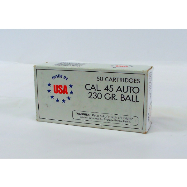 50 Rounds .45 Automatic Ammunition 