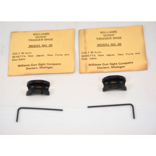 2 New Williams Guide Trigger Shoe #20 - 1911 Colt 45 ACP