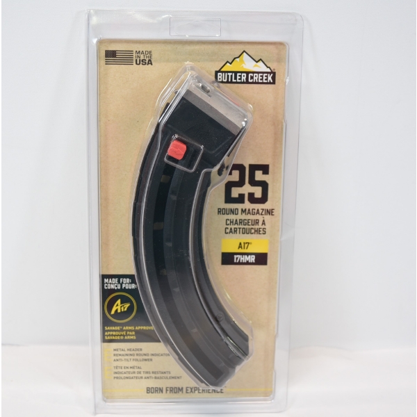 1 Butler Creek 25 Rd Magazine Savage A17 17HMR Rifle
