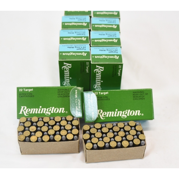 500 Rounds Remington 22 Long Rifle Ammunition 