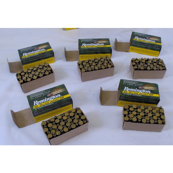 250 Rounds Remington Yellow Jacket .22LR HP Ammunition 