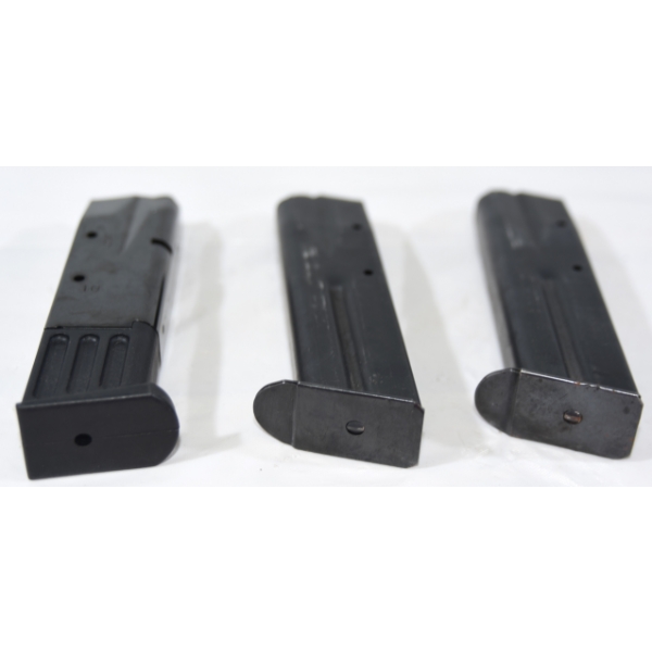 3 Handgun 9mm Caliber 10 Round Magazines