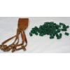 Image 3 : 57 Green Plastic Sabot For Muzzleloading Ammunition & Brown Leather Shoulder Holster 