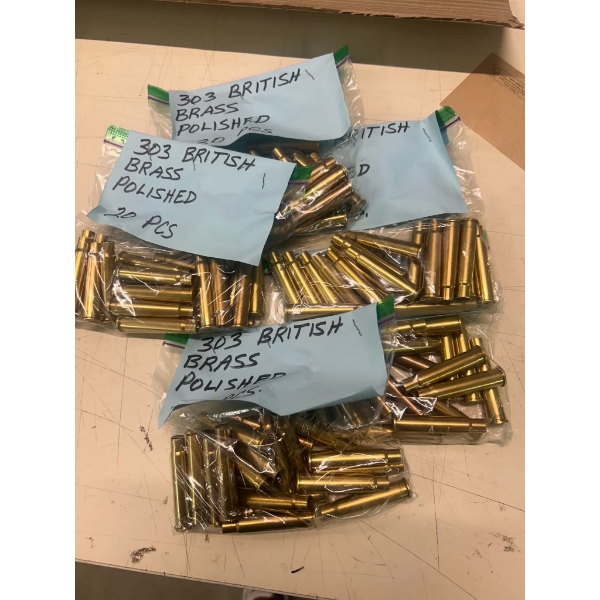 100 Pieces 303 British Brass