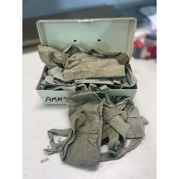 12 Ammo Bandoliers In Storage Container